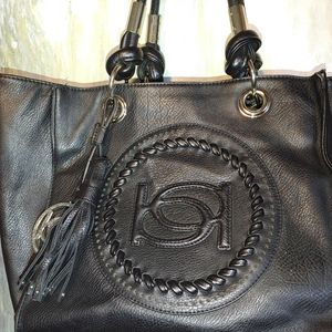 bebe black shoulder bag